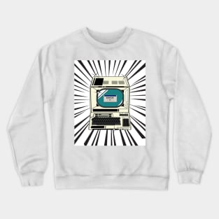 Retro Computer (black print) Crewneck Sweatshirt